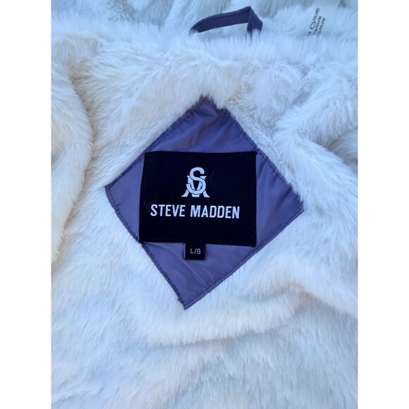 Steve Madden‎ Womens Large Lavender Puffer Faux Fur Lining NWT Jacket - Picture 11 of 15